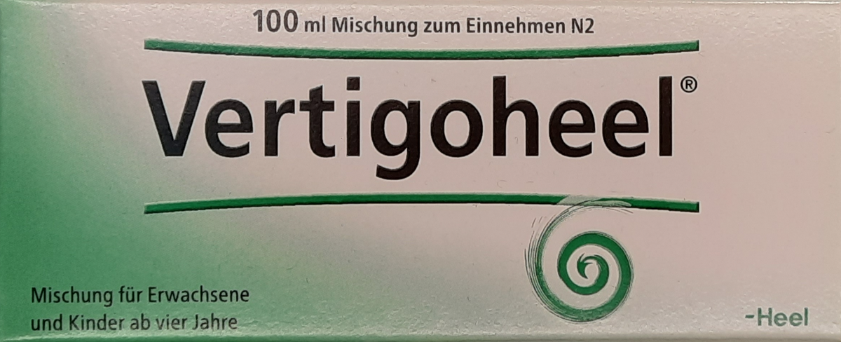 A supplement container of Vertigoheel Drops (100ml) by Heel