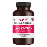 A Supplement container with the name Lactation Support by Naturobest.