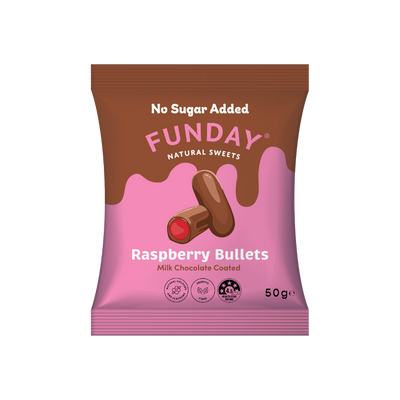 Milk Chocolate Raspberry Bullets