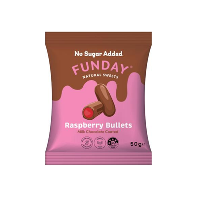 Milk Chocolate Raspberry Bullets