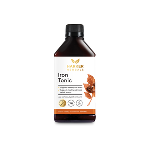 A Supplement bottle of Iron Tonic (250mls) by Harker Herbals