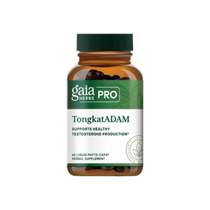 A Supplement container with the name TongkatADAM by Gaia Herbs Pro.