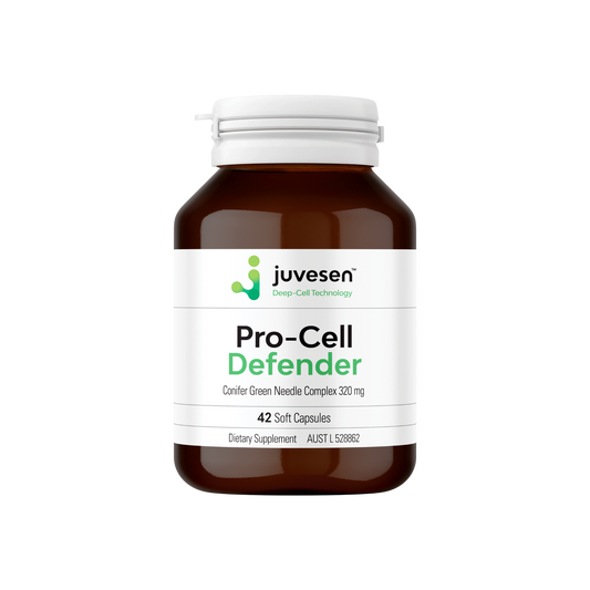 A supplement container of Pro-Cell Defender by Juvesen
