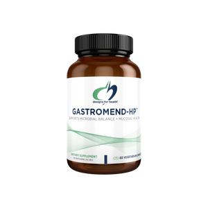 A supplement container of GastroMend-HP (USA) 60 Caps by Designs for Health - USA