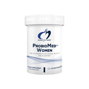 A supplement container of ProbioMed™ Women by Designs for Health - USA