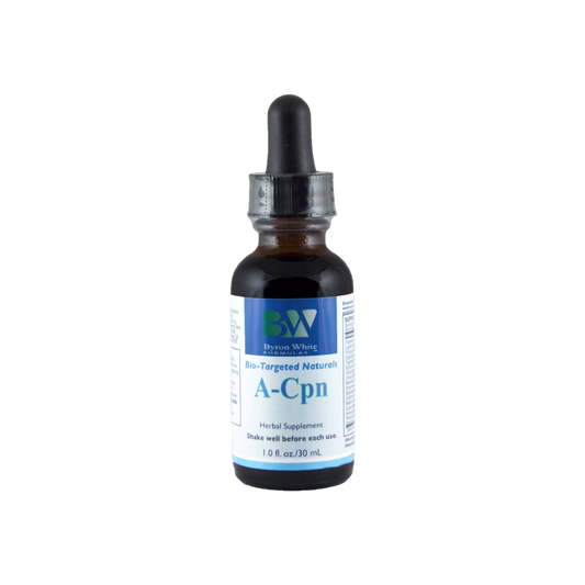 A supplement container of A-CPN by Byron White Formulas