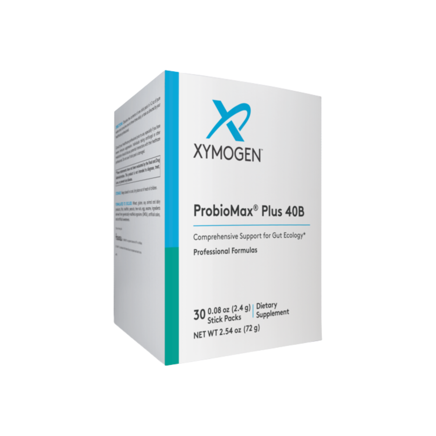 A supplement container of ProbioMax Plus 30 Servings by Xymogen