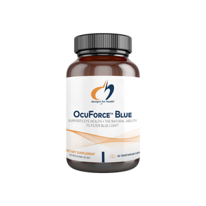A supplement container of OcuForce Blue by Designs for Health - USA