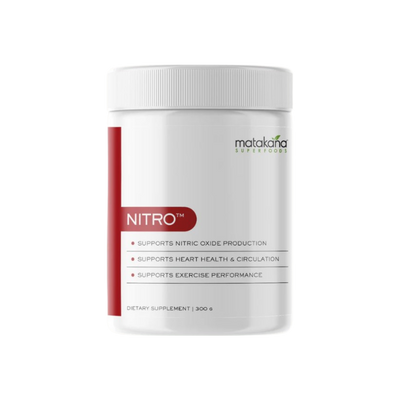 A supplement container of NITRO™ by Matakana Superfoods