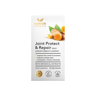 A supplement container of Joint Protect & Repair by Harker Herbals