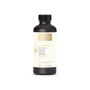 A supplement container of Liver Sauce by Quicksilver