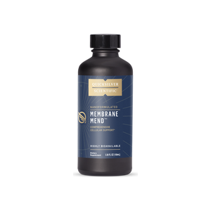 A supplement container of Membrane Mend by Quicksilver