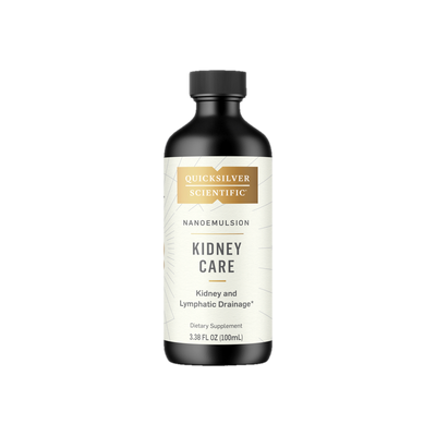 A supplement container of Kidney Care by Quicksilver