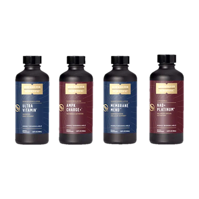 A supplement container of Bio-Age Elevate Protocol by Quicksilver