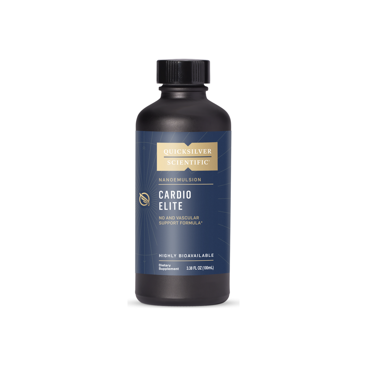 A supplement container of Cardio Elite by Quicksilver