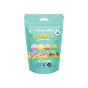 A supplement container of Lollipops Share Bag by Funday Natural Sweets