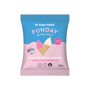 A supplement container of Mr Whippy Ice Cream Gummies by Funday Natural Sweets