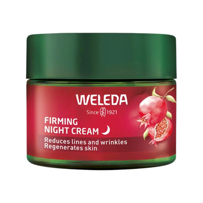 A supplement container of Firming Night Cream (Pomegranate) by Weleda