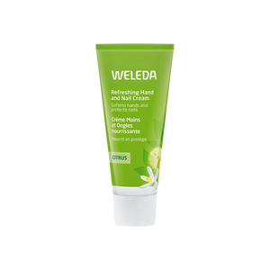 A supplement container of Refreshing Hand Cream (Citrus) by Weleda