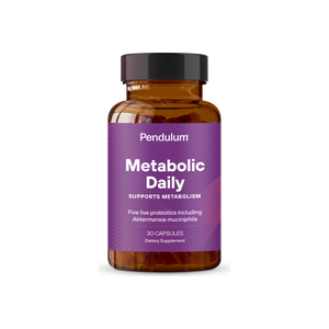 A supplement container of Metabolic Daily by Pendulum