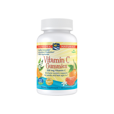 A supplement container of Vitamin C Gummies by Nordic Naturals