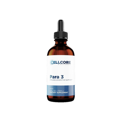 A supplement container of Para 3 59ml by Cellcore
