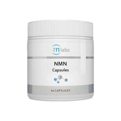 A supplement container of NMN 60c by RN Labs