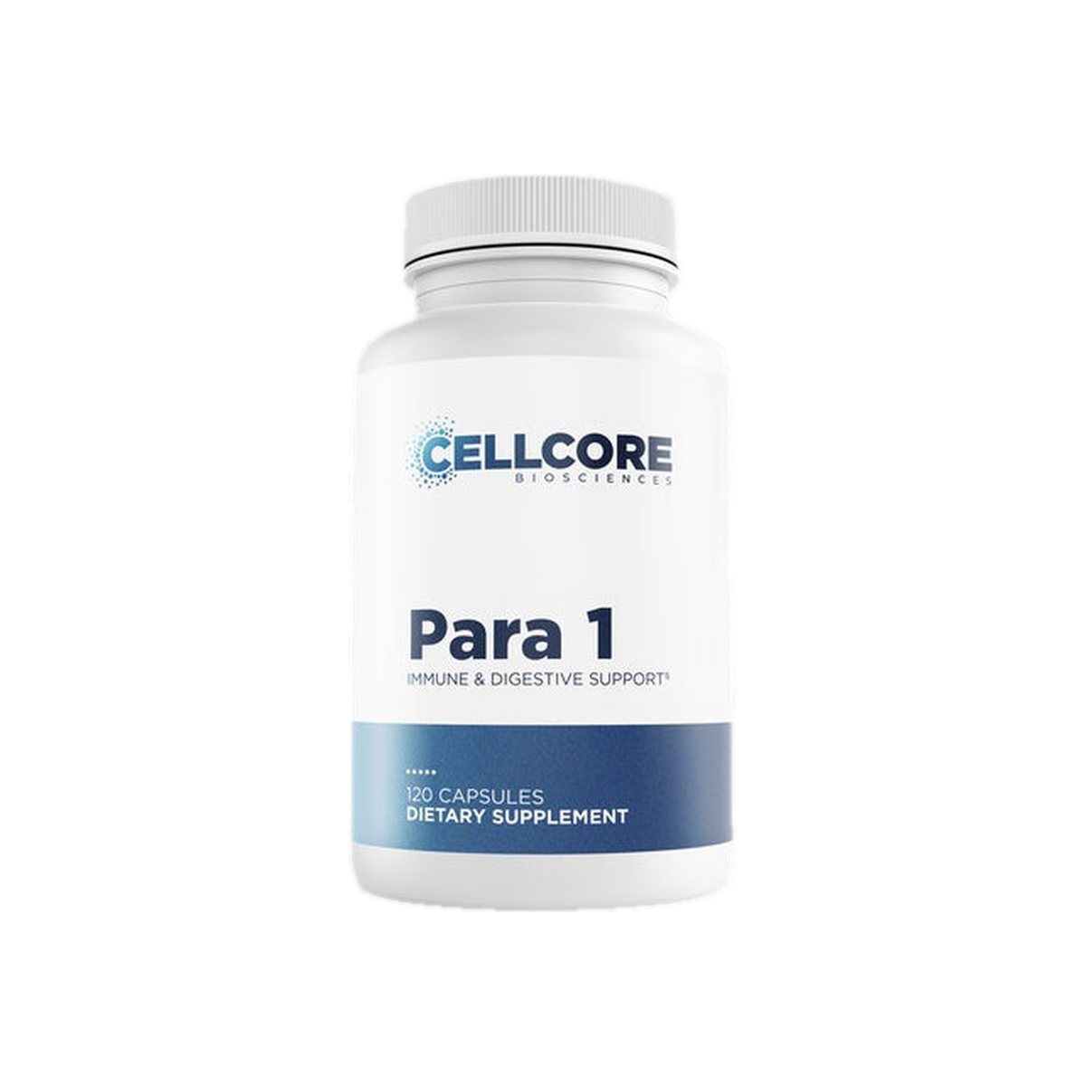A supplement container of Para 1 120c by Cellcore