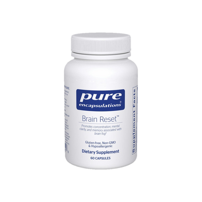 A supplement container of Brain Reset 60c by Pure Encapsulations