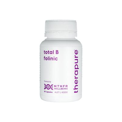 A supplement container of total B folinic 60c by Therapure