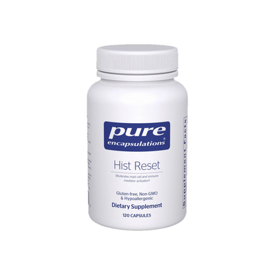 A supplement container of Hist Reset 120c by Pure Encapsulations