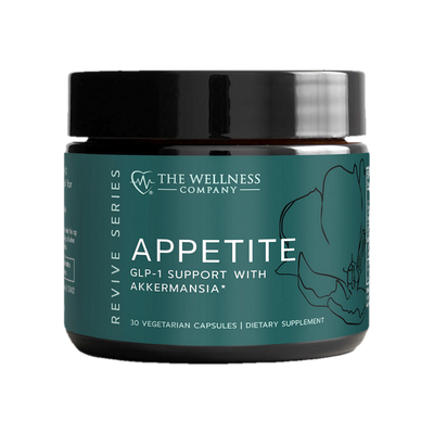 A supplement container of Appetite 30c by The Wellness Company