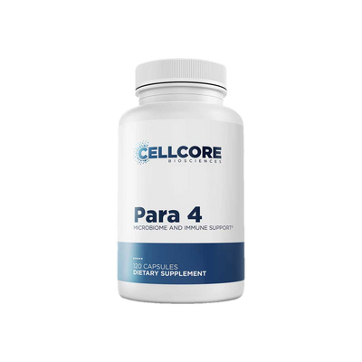 A supplement container of Para 4 120c by Cellcore