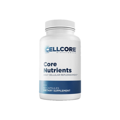 A supplement container of Core Nutrients 60c by Cellcore