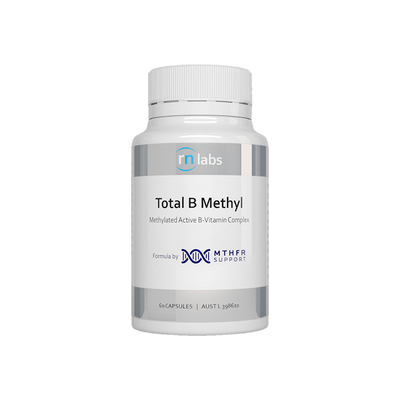 A supplement container of Total B Methyl 60c by RN Labs
