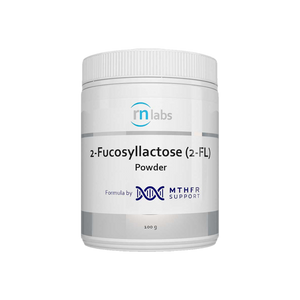 A supplement container of 2-Fucosyllactose (2-FL) Powder 100g by RN Labs