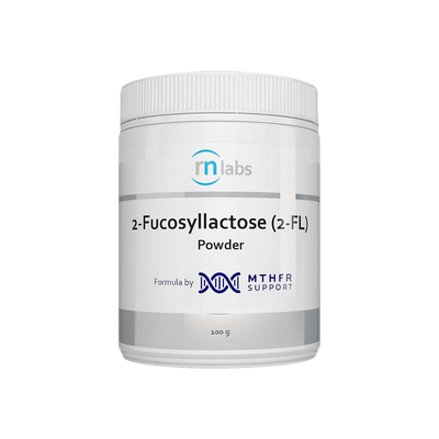 A supplement container of 2-Fucosyllactose (2-FL) Powder 100g by RN Labs