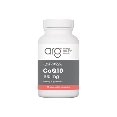 A supplement container of CoQ10 100mg 60c by Metabolic Maintenance