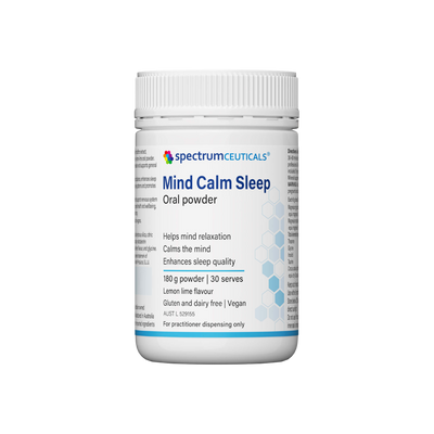 A supplement container of Mind Calm Sleep by SpectrumCeuticals