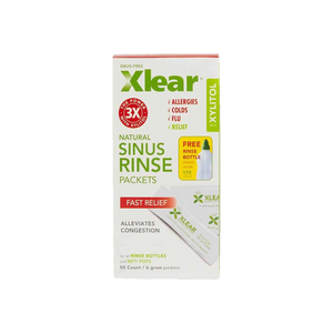 A supplement container of Sinus Rinse Solution Refills 50 packets by Xlear