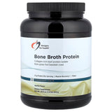 A Supplement container with the name Bone Broth Protein (Vanilla) Designs for Health 