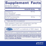 Ingredients: Coenzyme Q10, BioPQQ pyrroloquinoline quinone disodium salt.