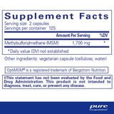 Ingredients: Methylsulfonylmethane (MSM) by Pure ncapulations.