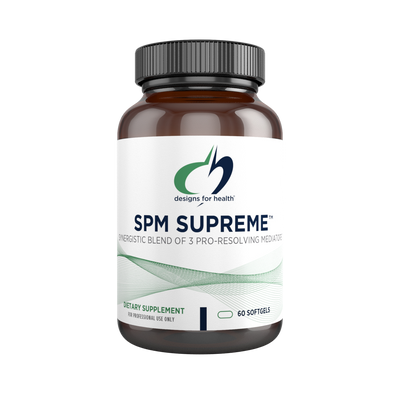 A supplement container of SPM Supreme™ by Designs for Health - USA