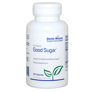 A supplement container of Good Sugar - 60's by Doctor Wilsons