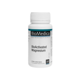 A Supplement container with the name BioActivated Magnesium (60 Tabs) by BioMedica.