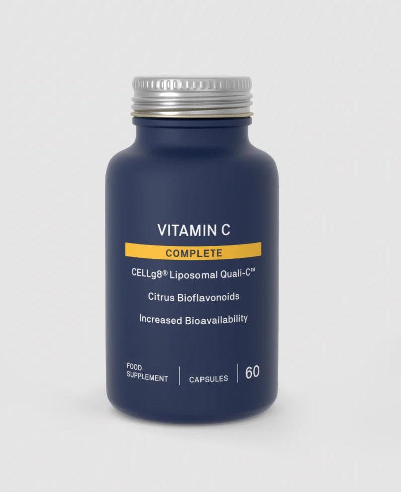 vitamin c Complete Cellg8 Liposomal Quali-C Citrus Bioflavonoids Increased bioavailability food supplement 60 caps 