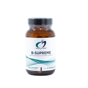 An image of supplements called B-Supreme by Designs for Health.