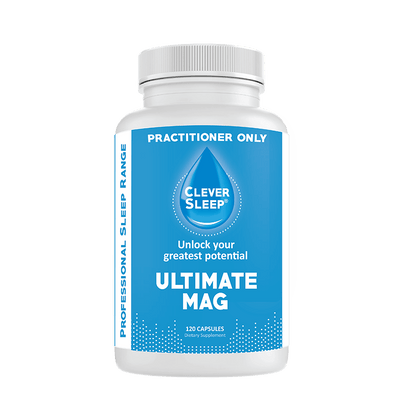 A supplement container of Ultimate Mag by Clever Sleep