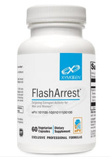 A supplement container of FlashArrest by Xymogen
